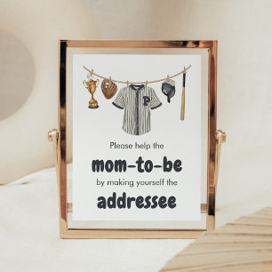 Affiche Station d'enveloppes de baseball Little Slugger