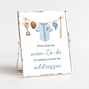 Affiche Station d'enveloppes de baseball Little Slugger