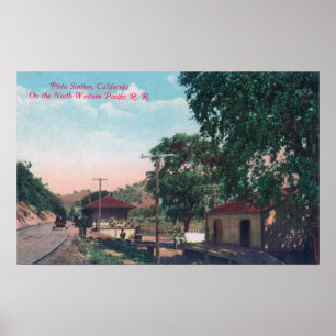 Affiche Station du nord-ouest de Pacifique rr de Pieta