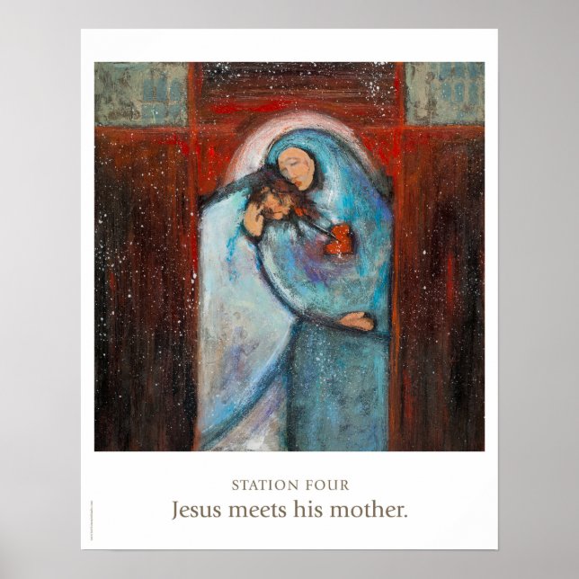 Affiche Station Four: Jesus meets his mother. (Devant)