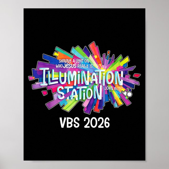 Affiche Station Illumination VBS 2026 Bible Jésus (Devant)