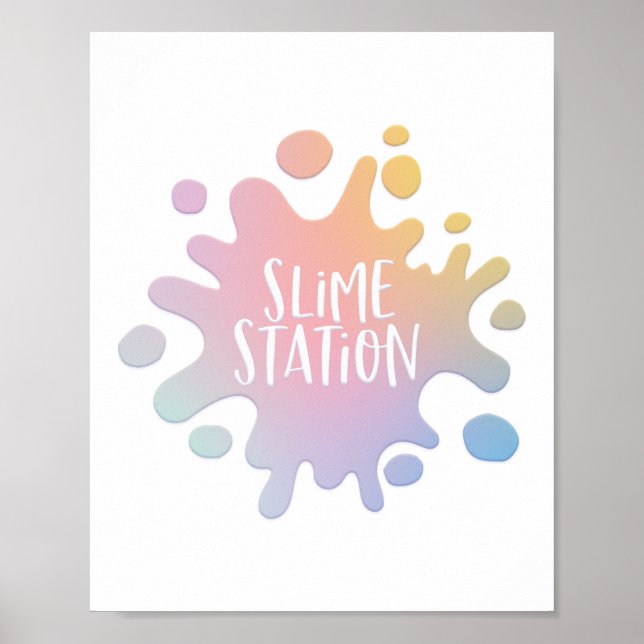 Affiche Station Rainbow slime (Devant)