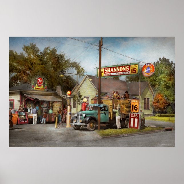Affiche Station-service - Supercarburants Shannon 1939 (Devant)