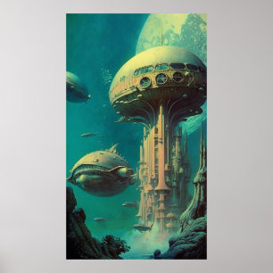 Affiche Station Sirius - (42x24in extra long)