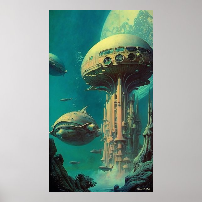 Affiche Station Sirius - (42x24in Extra Long) (Avec logo) (Devant)