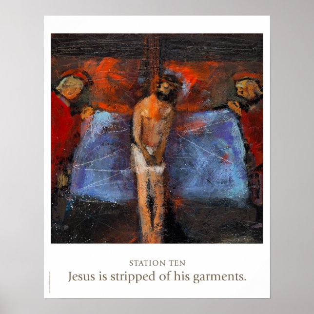 Affiche Station Ten: Jesus is stripped of his garments. (Devant)
