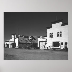 Affiche Stations gazières du Montana, 1942