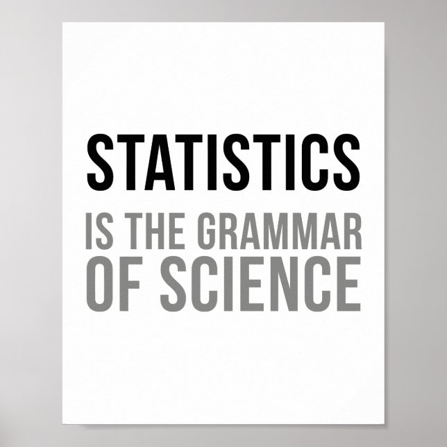 Affiche Statistics Quotes (Devant)