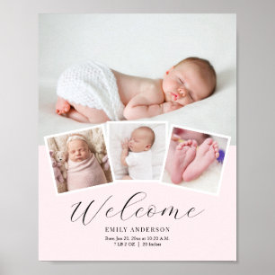Affiche Statistiques de date de naissance de photo de fill