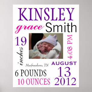 Affiche Statistiques de naissance