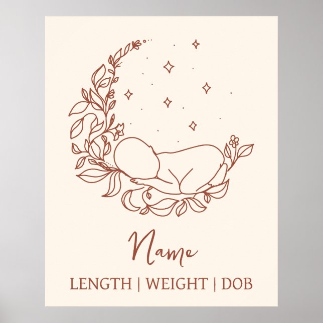 Affiche Statistiques de naissance des nouveau-nés (Devant)