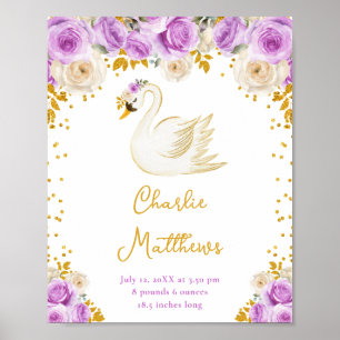 Affiche Statistiques de naissance des Roses Pourpres et Do