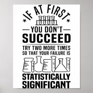 Affiche Statistiques drôles Cadeau de science pun pour hom