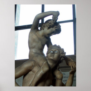 Affiche Statue Bacchus au Vatican ~ Rome, Italie