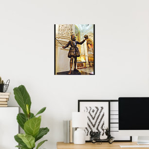 Affiche Statue Conquistador de Séville