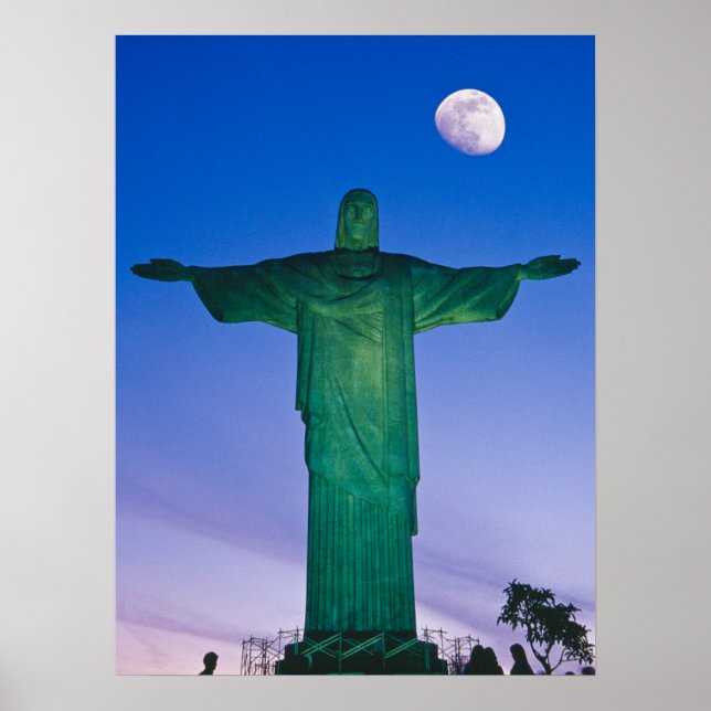 Affiche Statue Cristo Redentor| Rio de Janeiro Brésil (Devant)