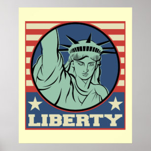 Affiche Statue d'affiche de liberté