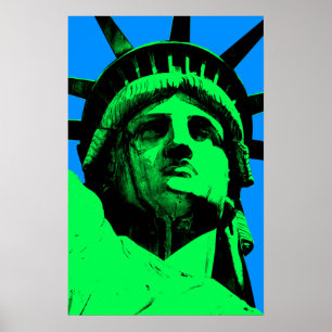 Affiche Statue d'art de bruit de la liberté