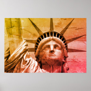 Affiche Statue d'Art Pop de Liberty New York