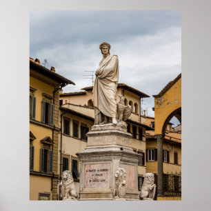 Affiche Statue de Dante Alighieri