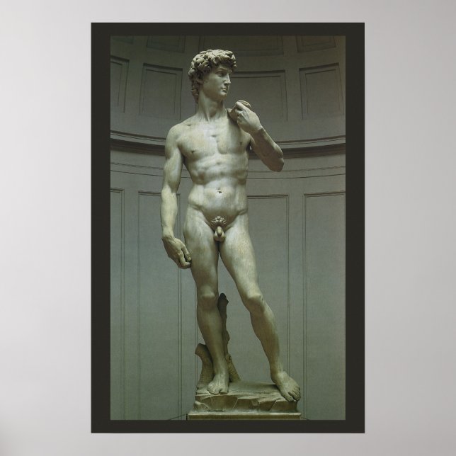 Affiche Statue de David par Michelangelo (Devant)