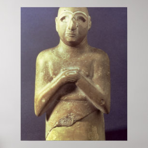 Affiche Statue de Dieu Utu, Mésopotamien, c.2400 AVANT