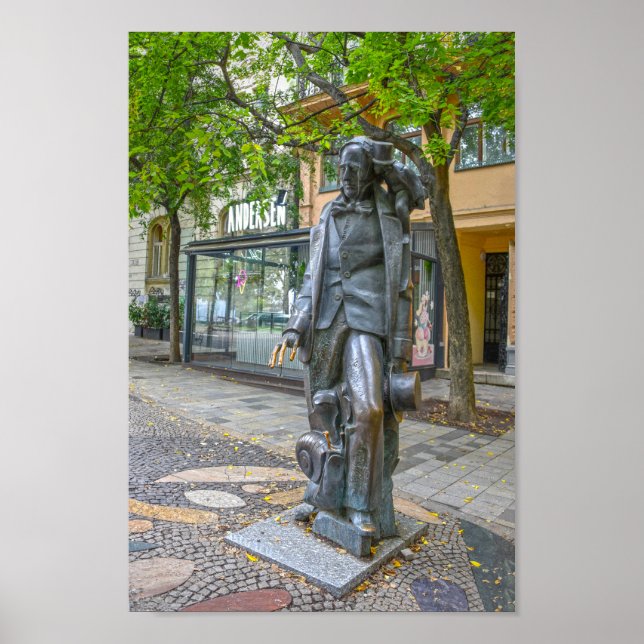 Affiche Statue de Hans Christian Andersen, Bratislava, slo (Devant)