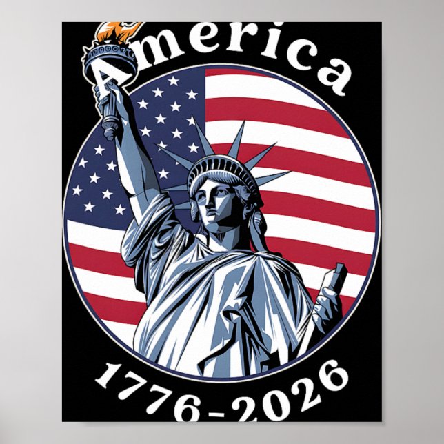 Affiche Statue de la Liberté 1776-2026 Souvenir 250e anniv (Devant)
