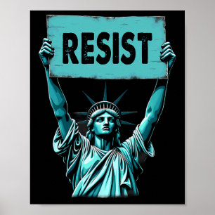 Affiche Statue De La Liberté 4 juillet Patriotique Résiste