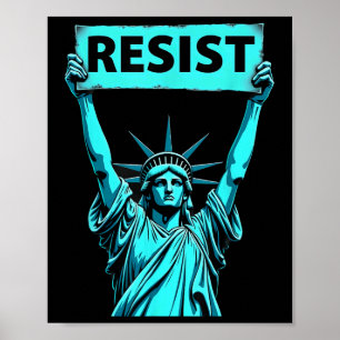 Affiche Statue De La Liberté 4 juillet Patriotique Résiste