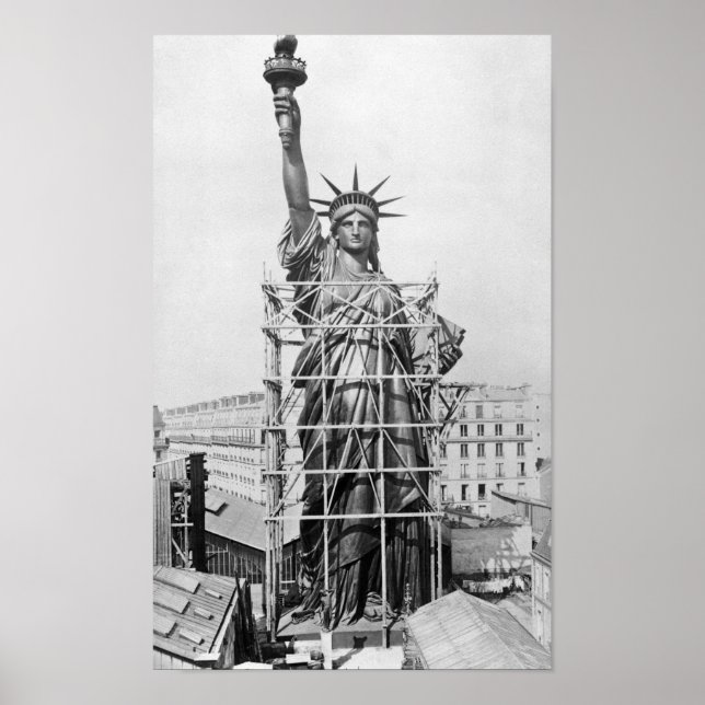 Affiche Statue de la Liberté Construction - Paris - 1884 (Devant)