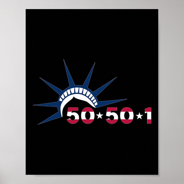 Affiche Statue de la Liberté du mouvement de protestation  (Devant)