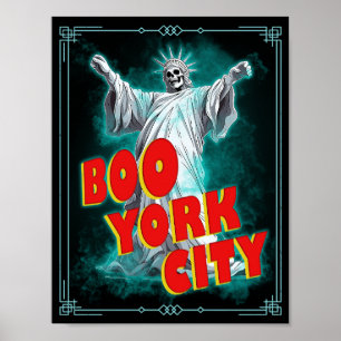 Affiche Statue de la Liberté Halloween Boo York City