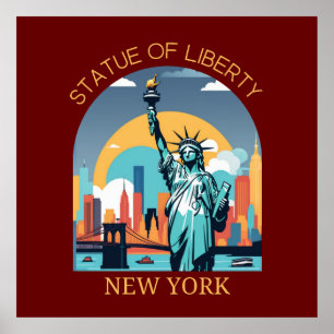 Affiche Statue de la Liberté, New York