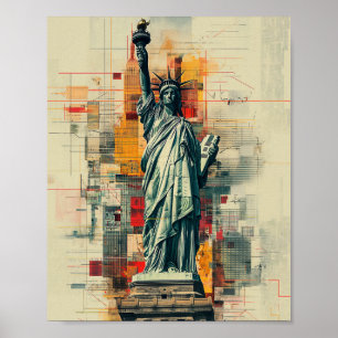 Affiche Statue de la Liberté New York USA