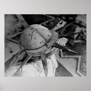 Affiche Statue de la Liberté - Photo aérienne (1920)