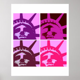 Affiche Statue de la Liberté Pop Art