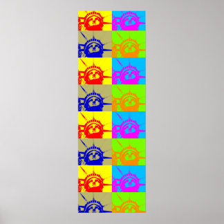 Affiche Statue de la Liberté Quatre couleurs Pop Art Poste