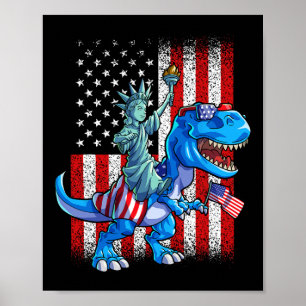 Affiche Statue de la Liberté T-Shirt 4 Juillet Garçons Amé