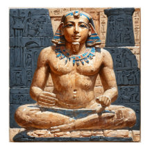 Statue de l'Écriture égyptienne antique