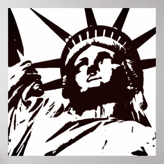 Affiche Statue de Liberty Pop Art