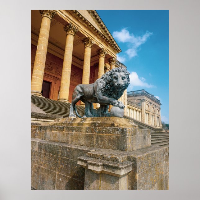 Affiche Statue de Lion (Devant)