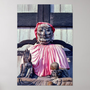 Affiche Statue de Pindola Bharadvaja à Nara - Japon