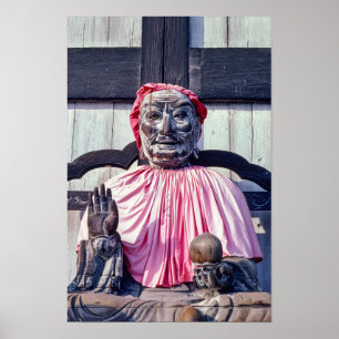 Affiche Statue de Pindola Bharadvaja à Nara - Japon