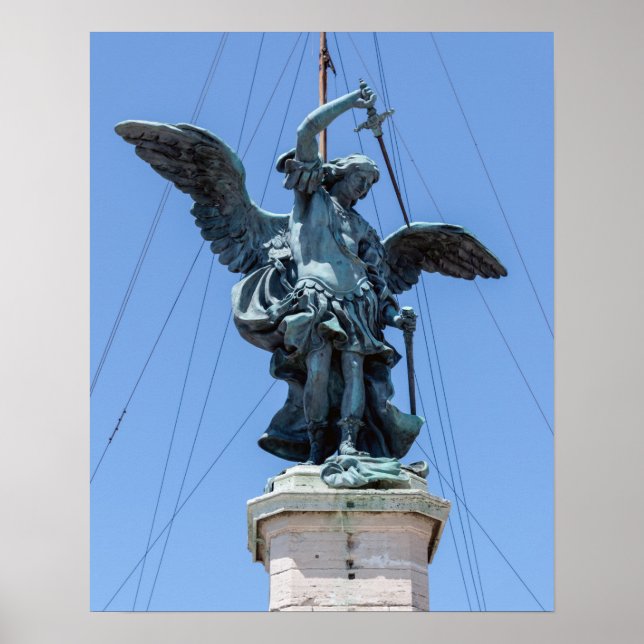 Affiche Statue de Saint Michel - Castel Sant'Angelo sommet (Devant)