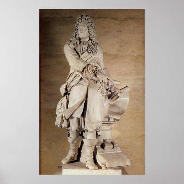 Affiche Statue de Sébastien Le Prestre de Vauban 1785 (Devant)