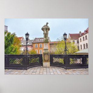 Affiche Statue de St. Jean Népomucène, Bratislava, Slovaqu