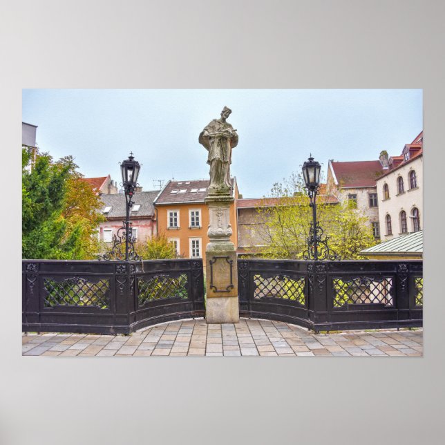 Affiche Statue de St. Jean Népomucène, Bratislava, Slovaqu (Devant)