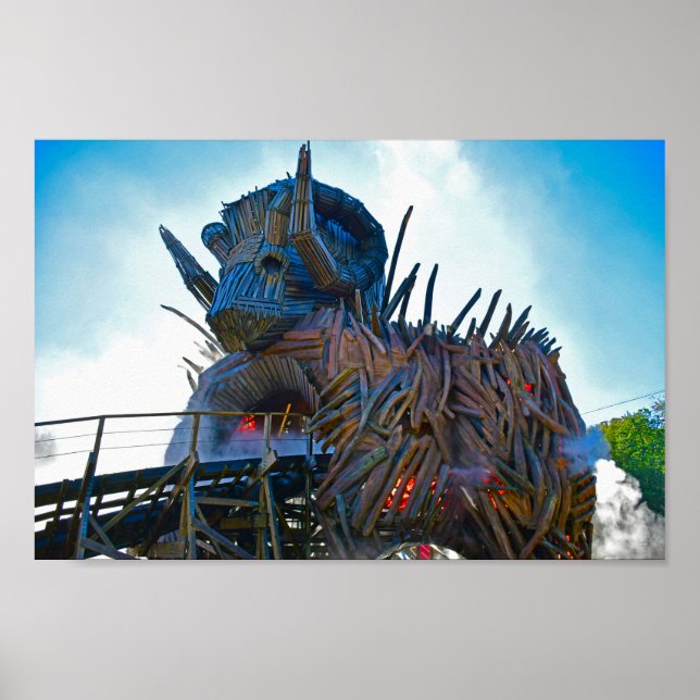 Affiche Statue de Wicker Man | Alton Towers Resort (Devant)
