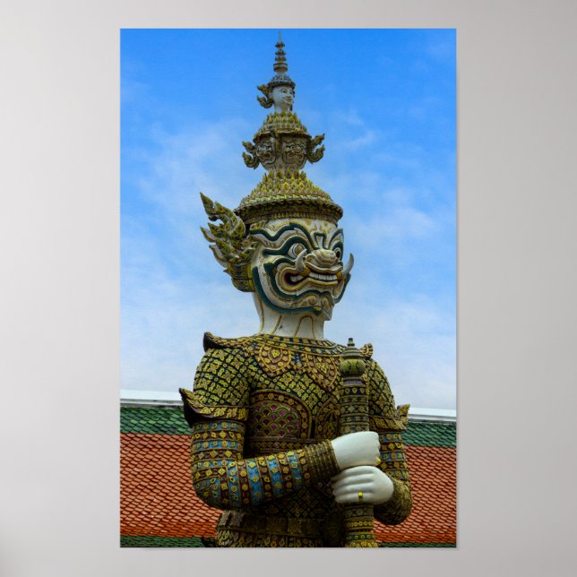 Affiche Statue de Yahsha à Bangkok (Devant)